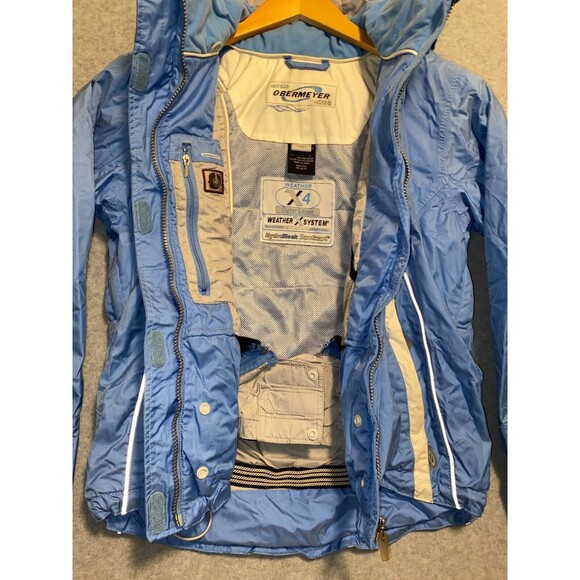 Obermeyer Alt3 Ski Jacket Women Large Blue Hydroblock Fusion Weather X4 Full-Zip - Picture 9 of 16